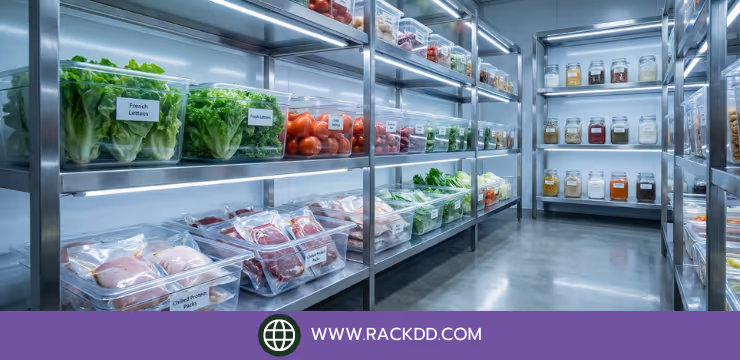 การจัดเก็บสินค้าสำหรับธุรกิจอาหารสด: ใช้ชั้นวางสต๊อกสินค้าแบบไหนดี?